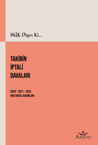 Takibin İptali Davaları Aristo Yayınevi